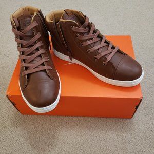Original Penguin brown leather shoes sz 6.5